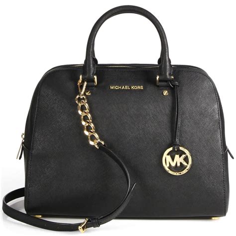 michael kors jet set logo medium black satchels|michael kors outlet jet set.